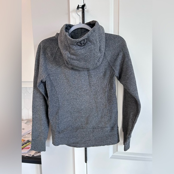 Lululemon Scuba Hoodie Heathered Speckled Black Women’s Size 4 - Picture 3 of 8